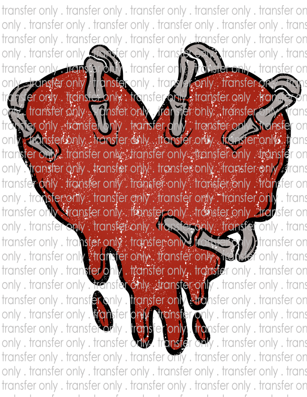 Heart - Waterslide, Sublimation Transfers