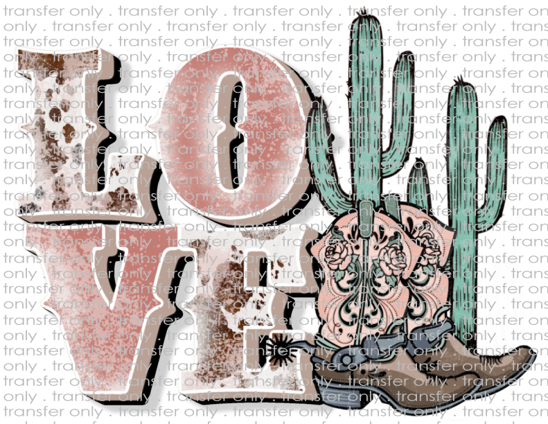 Love - Waterslide, Sublimation Transfers