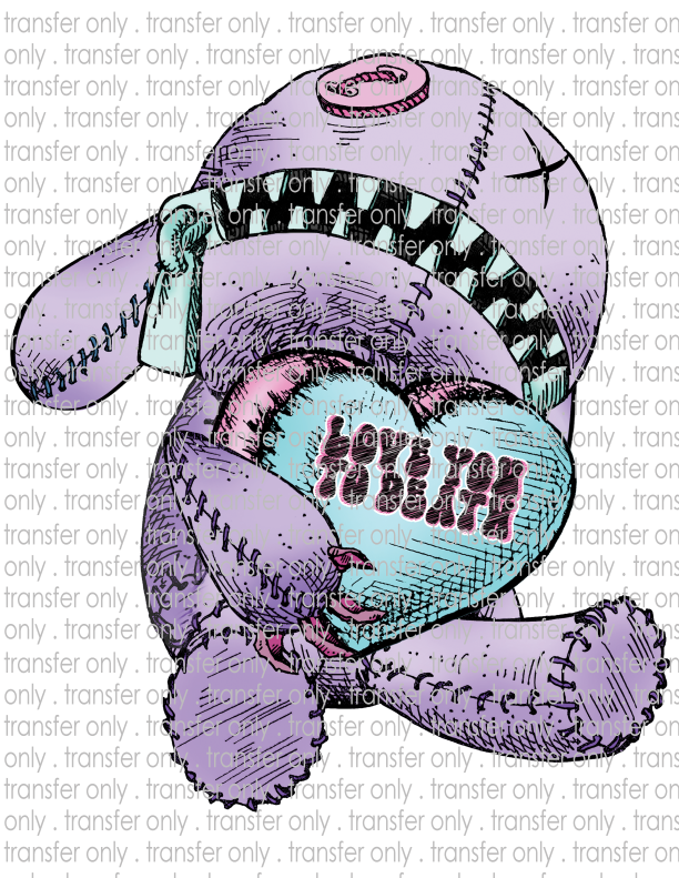 Love You To Death - Waterslide, Sublimation Transfers