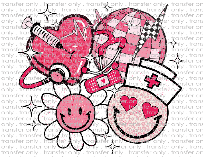 Nurse Valentine's - Waterslide, Sublimation Transfers