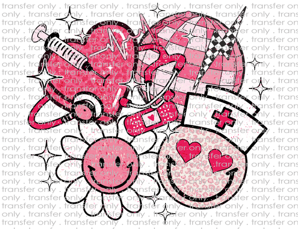 Nurse Valentine's - Waterslide, Sublimation Transfers
