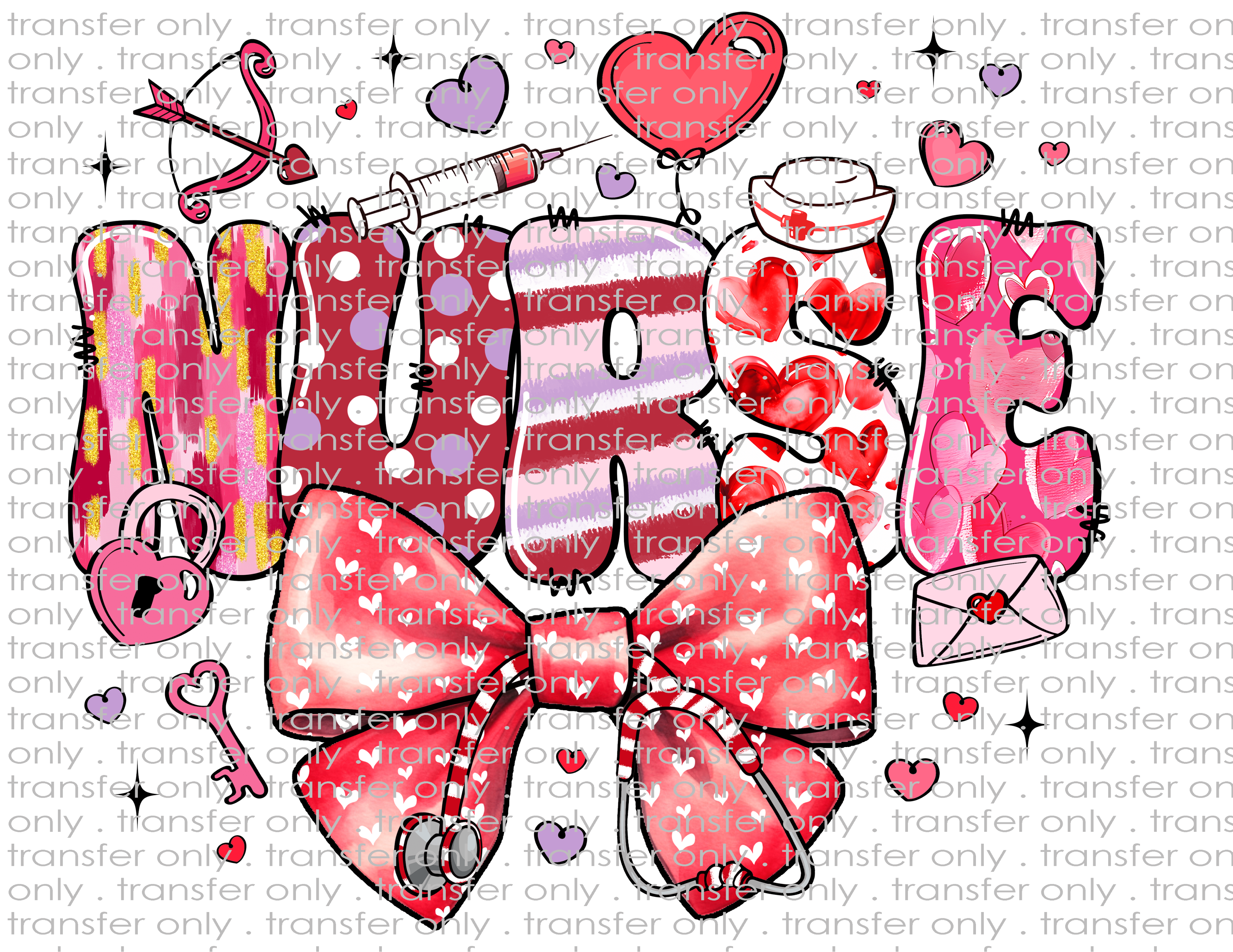 Nurse - Waterslide, Sublimation Transfers