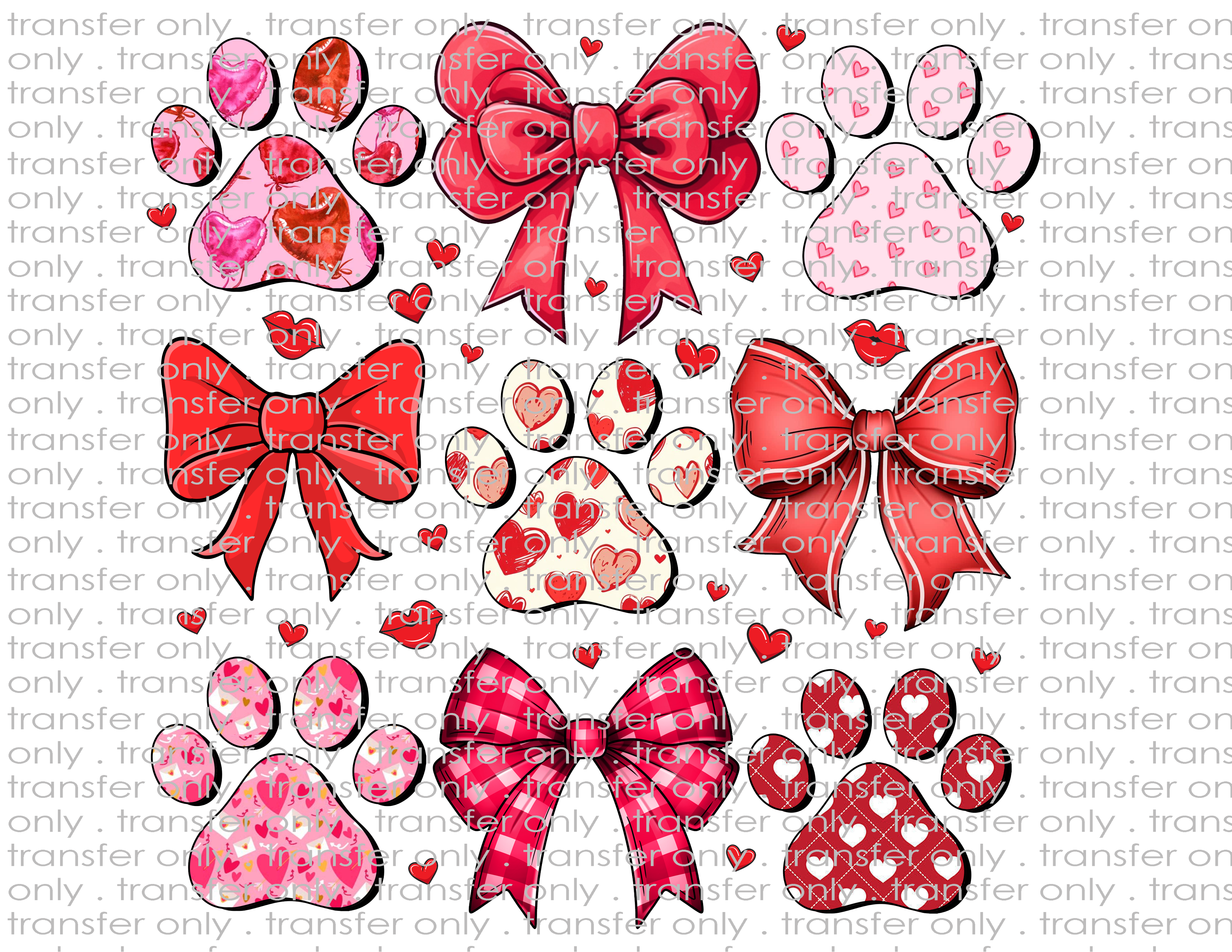 Pet Valentine - Waterslide, Sublimation Transfers