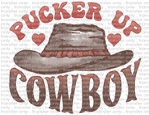 Pucker Up Cowboy - Waterslide, Sublimation Transfers