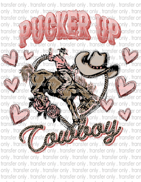 Pucker Up Cowboy - Waterslide, Sublimation Transfers