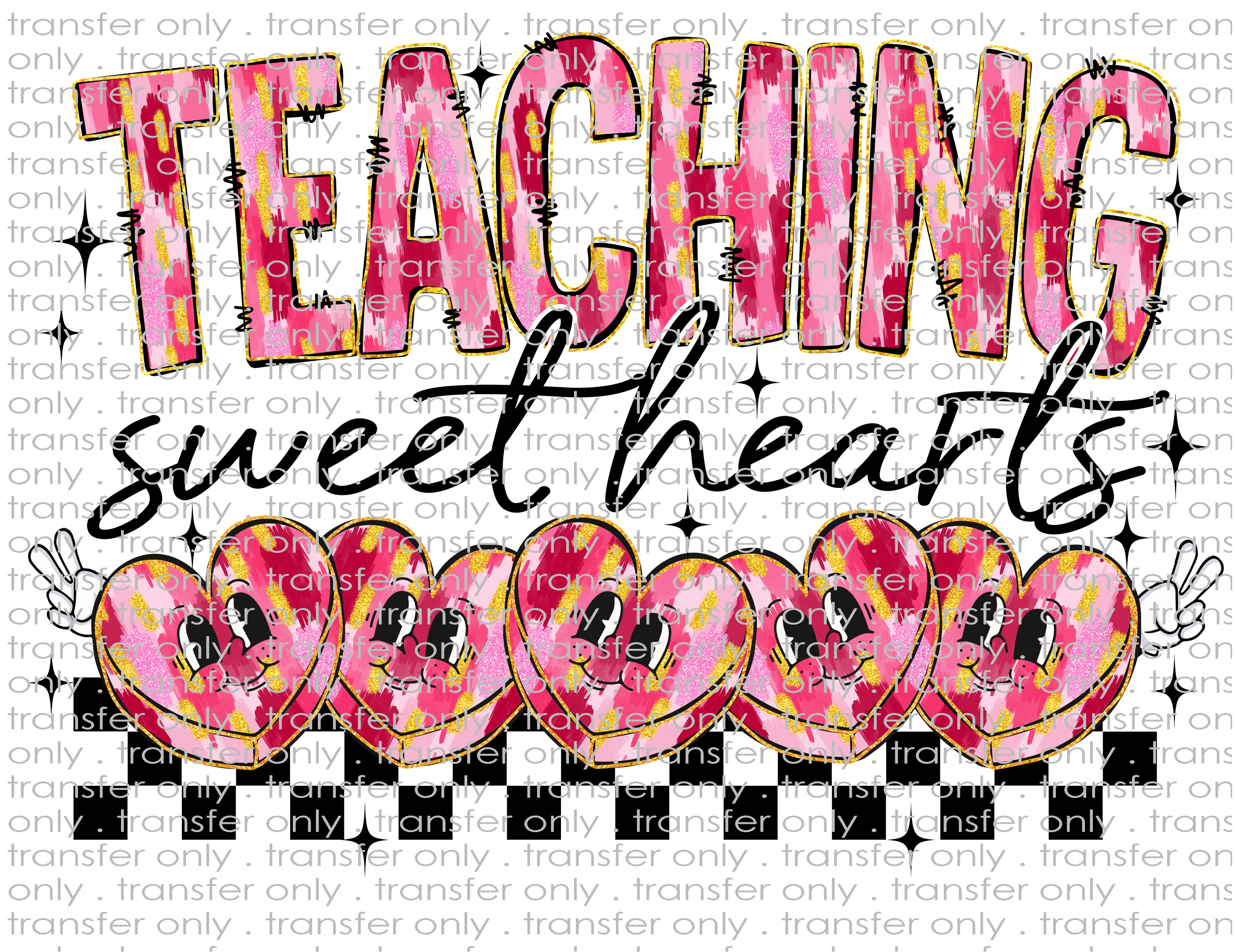 Teaching Sweethearts - Waterslide, Sublimation Transfers