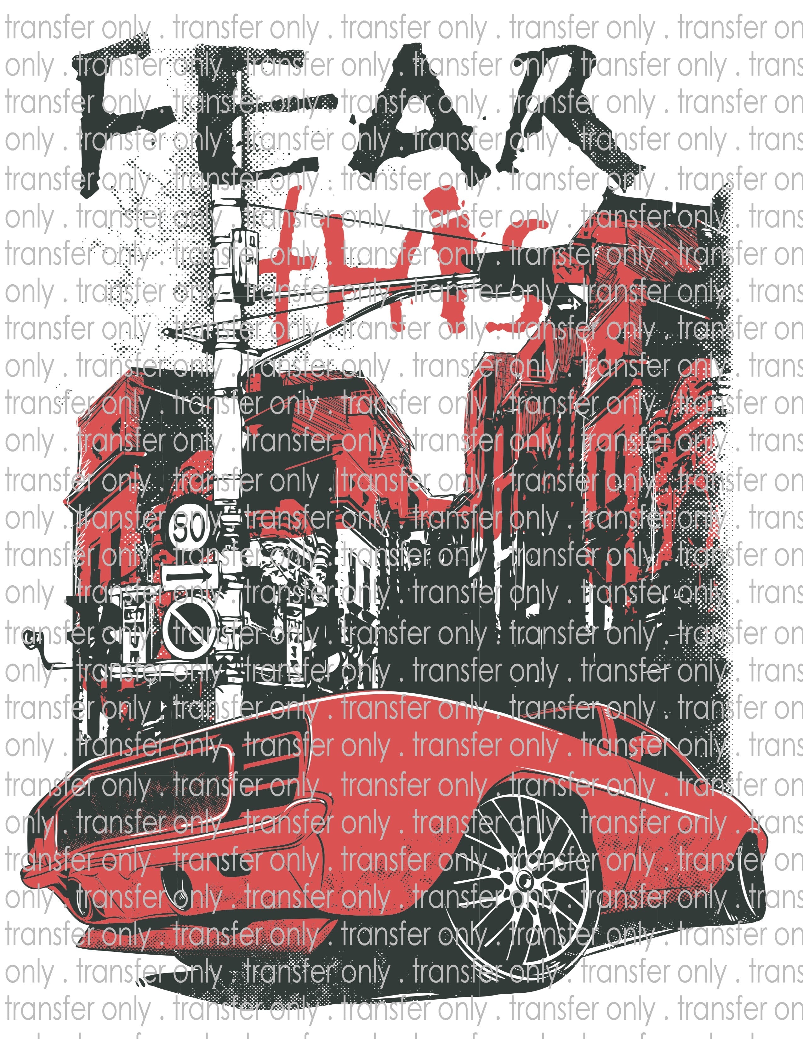 Waterslide, Sublimation Transfers - Vintage Car