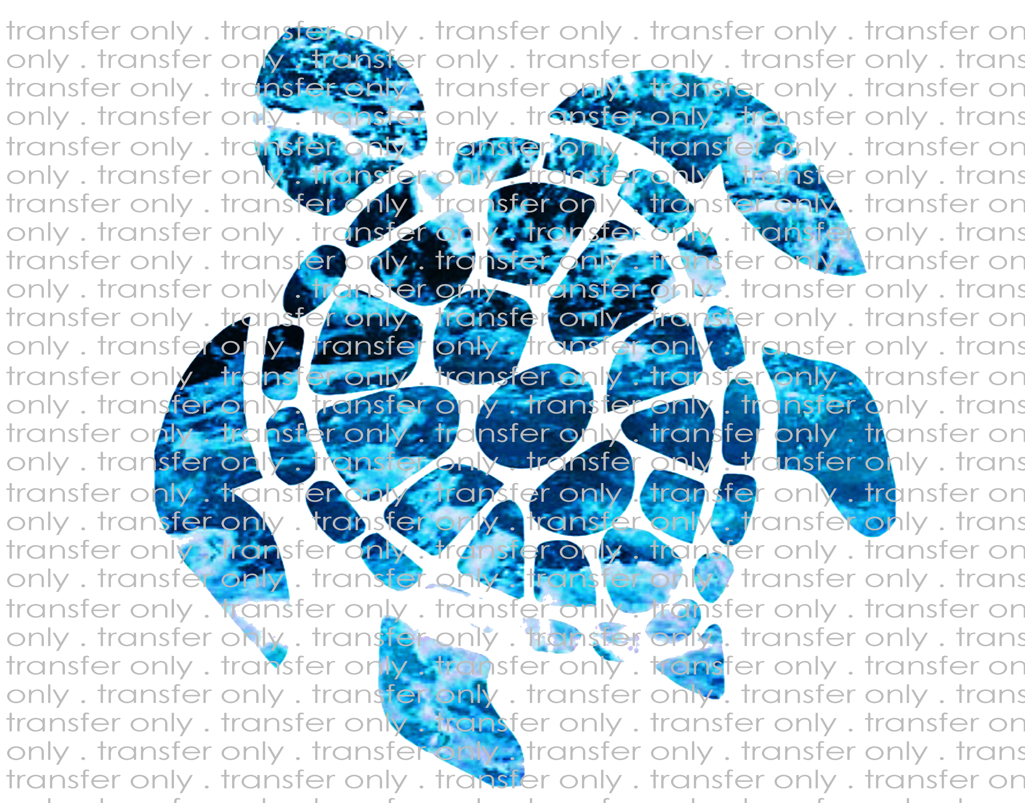 Sea Turtle - Waterslide, Sublimation Transfers