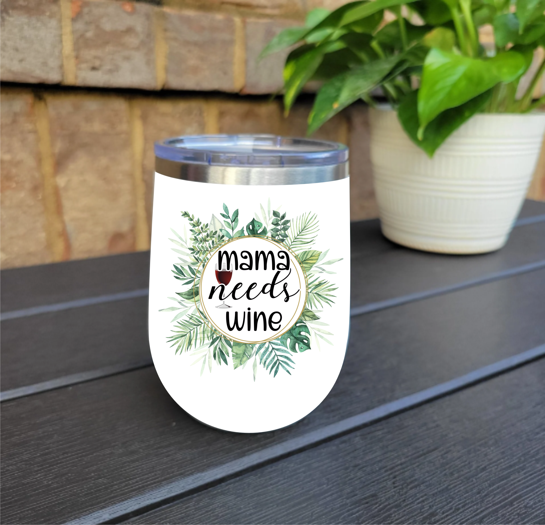 Mama Needs Wine  -  UV DTF Decal