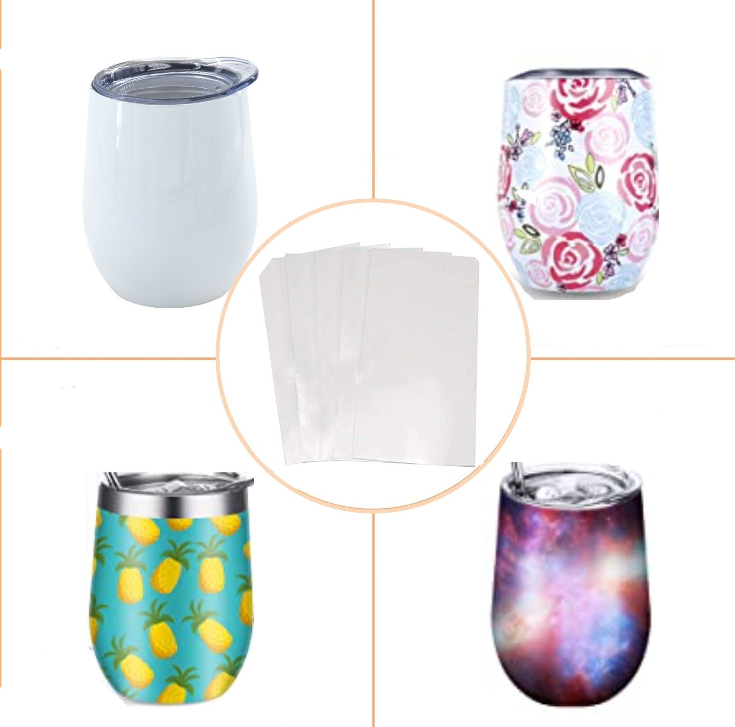 5 pack - 7” x 7” or 8" x 8" Sublimation Shrink Wrap Film