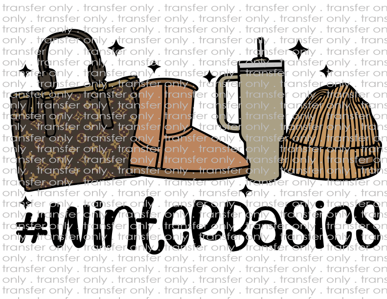 Winter Basics - Waterslide, Sublimation Transfers