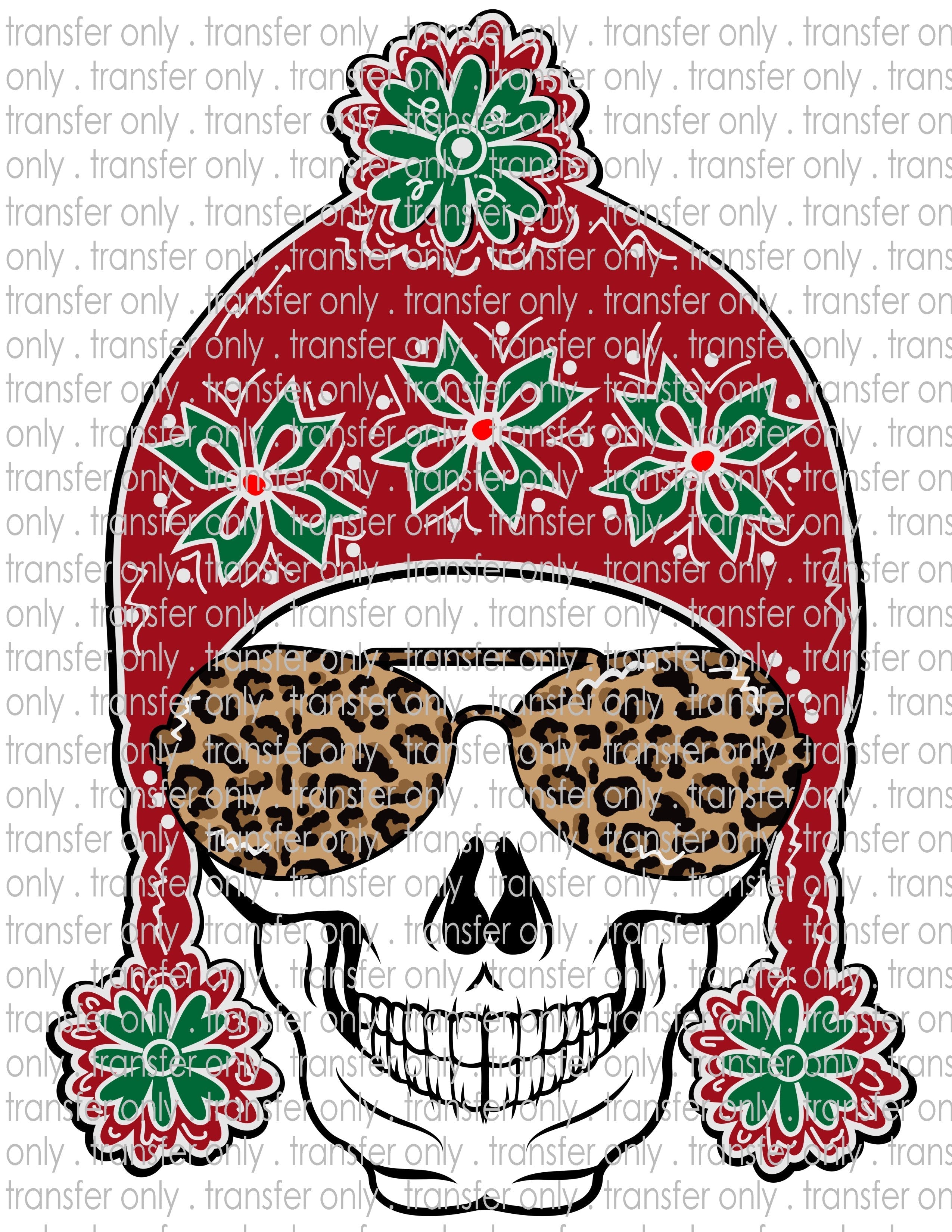 Color Sugar Skull - Waterslide, Sublimation Transfers