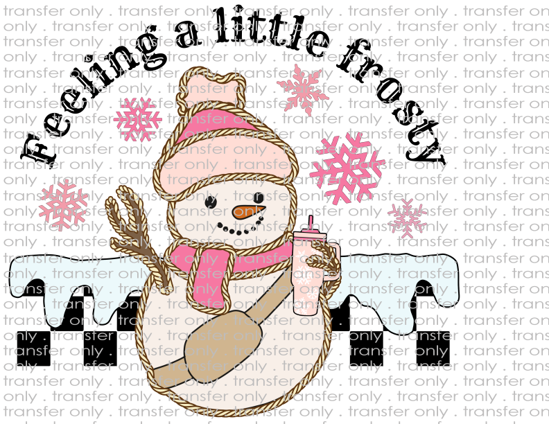 Feeling A Little Frosty - Waterslide, Sublimation Transfers