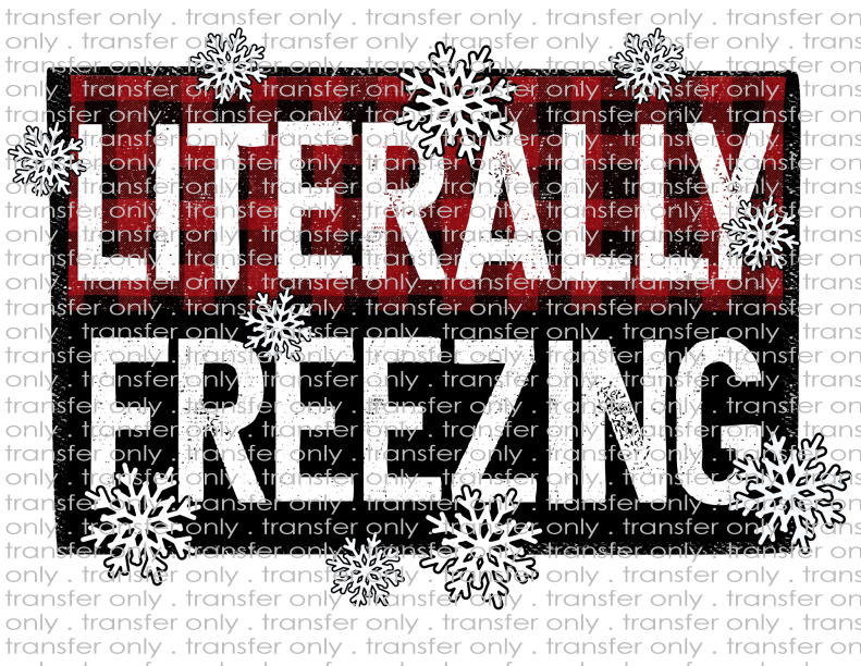 Literally Freezing - Waterslide, Sublimation Transfers