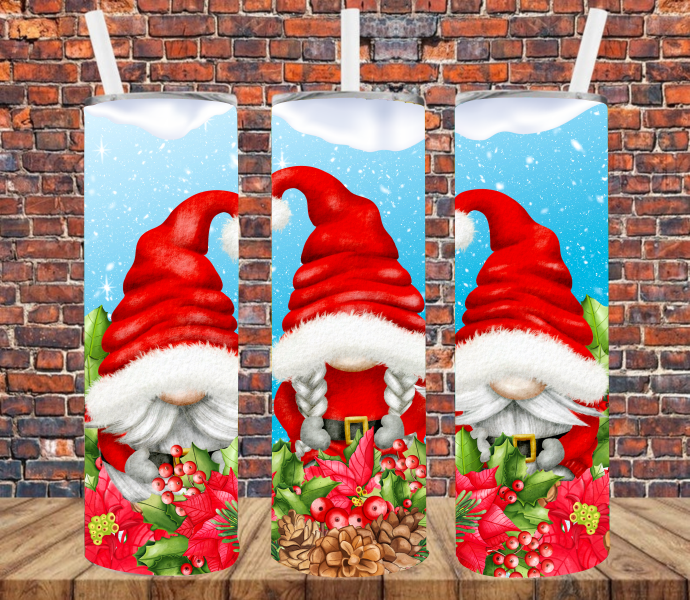 Santa Gnomes - Tumbler Wrap Vinyl Transfers