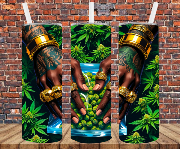 Weed - Tumbler Wrap - Sublimation Transfer