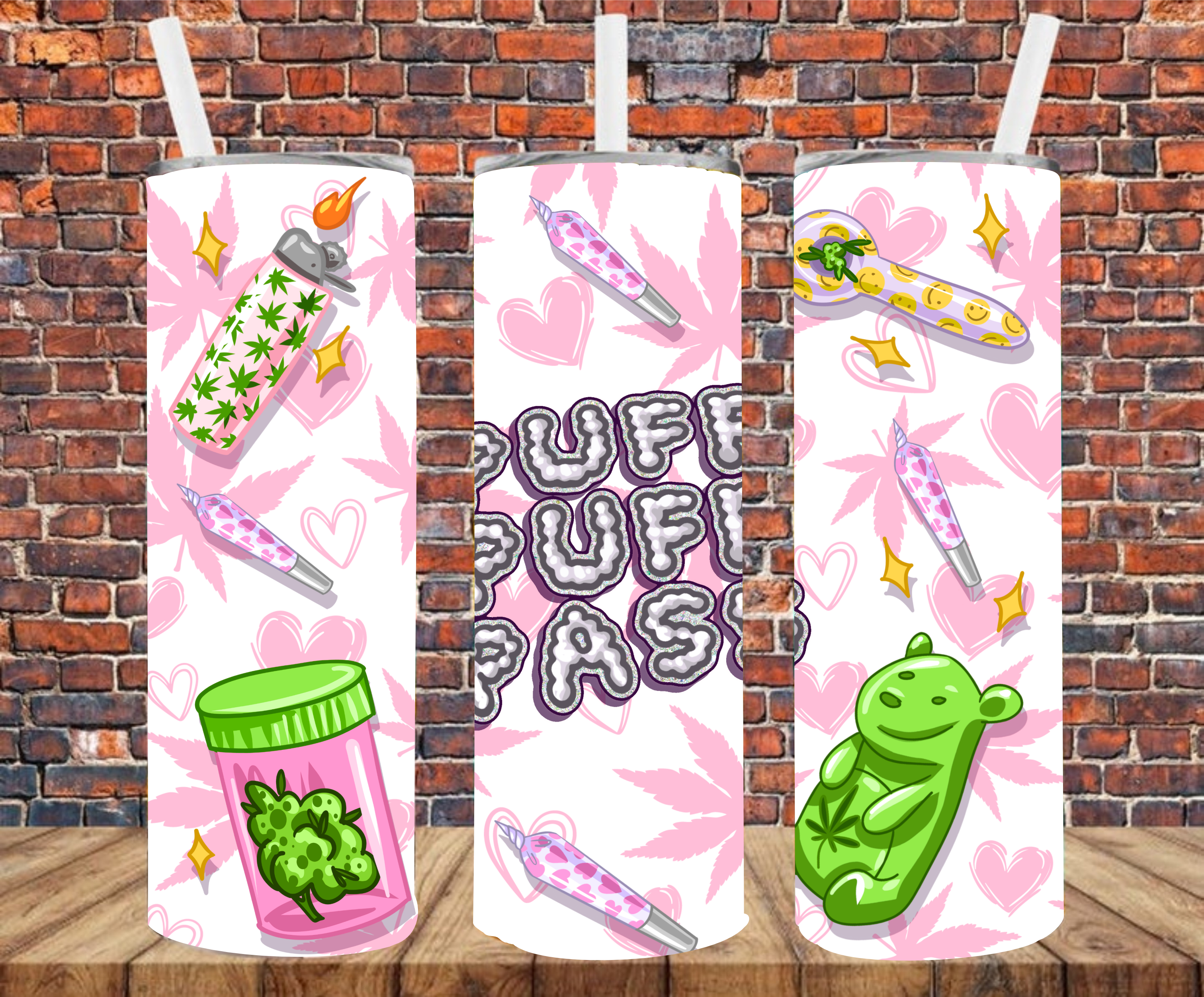 Puff Puff Pass - Tumbler Wrap - Sublimation Transfer