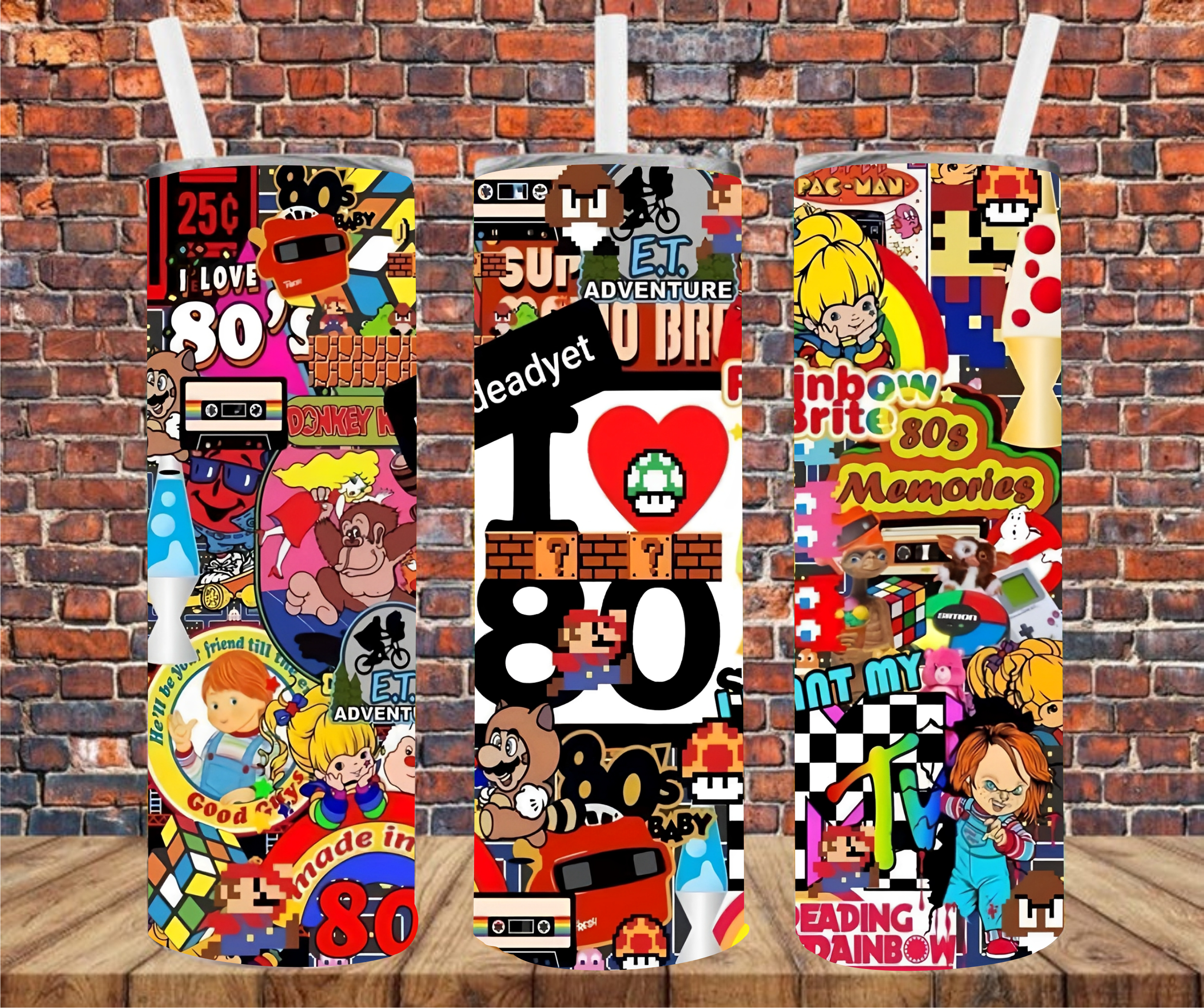 I Love The 80s - Tumbler Wrap - Sublimation Transfer