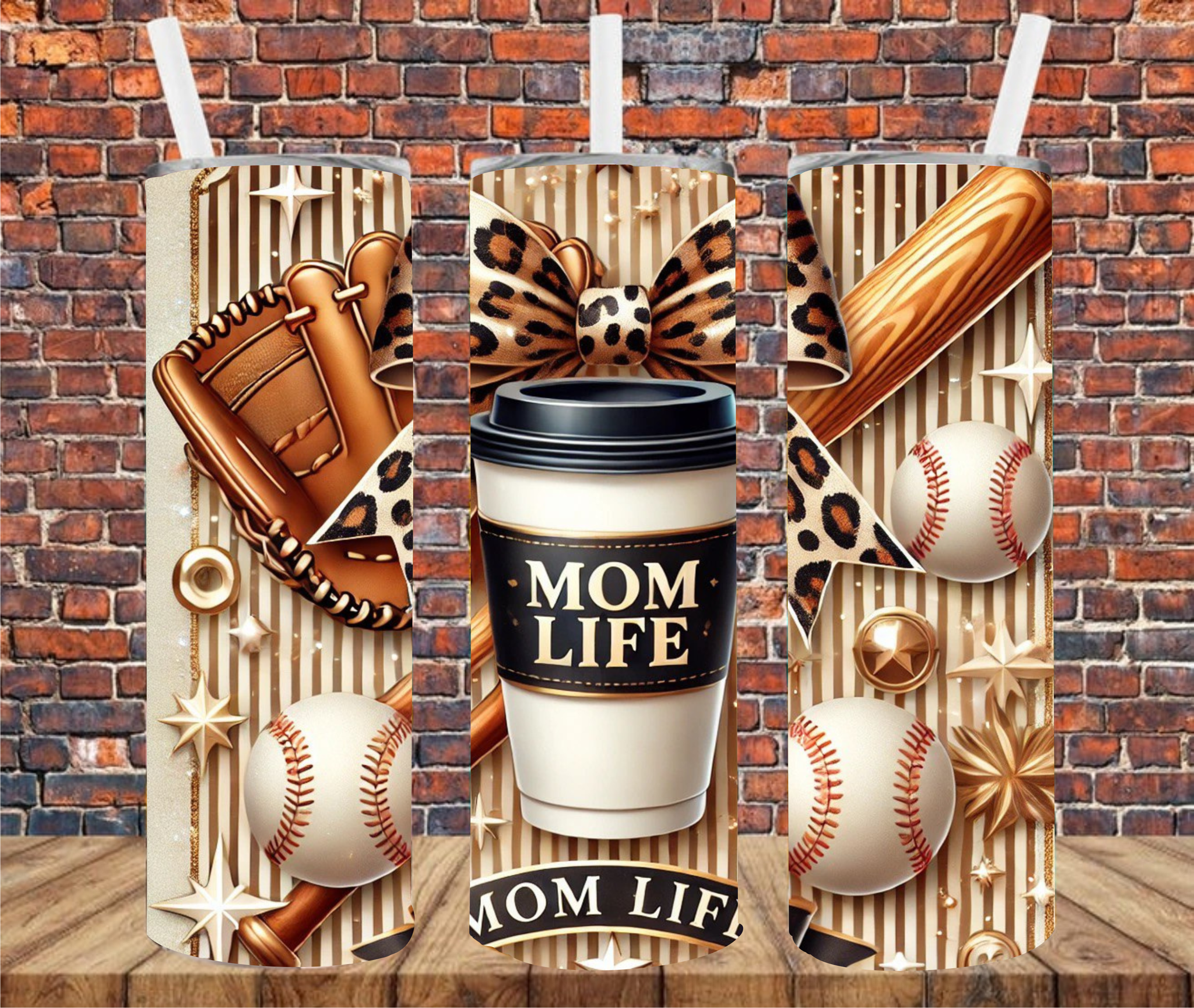 Baseball Mom Life - Sublimation Tumbler Wrap