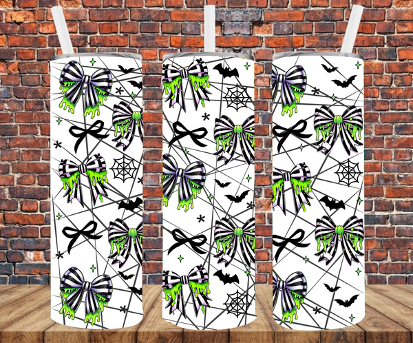 Beetlejuice Themed Bows - Tumbler Wrap - Sublimation Transfers