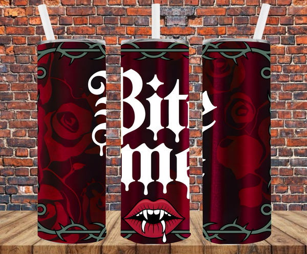 Bite Me - Tumbler Wrap - Sublimation Transfers