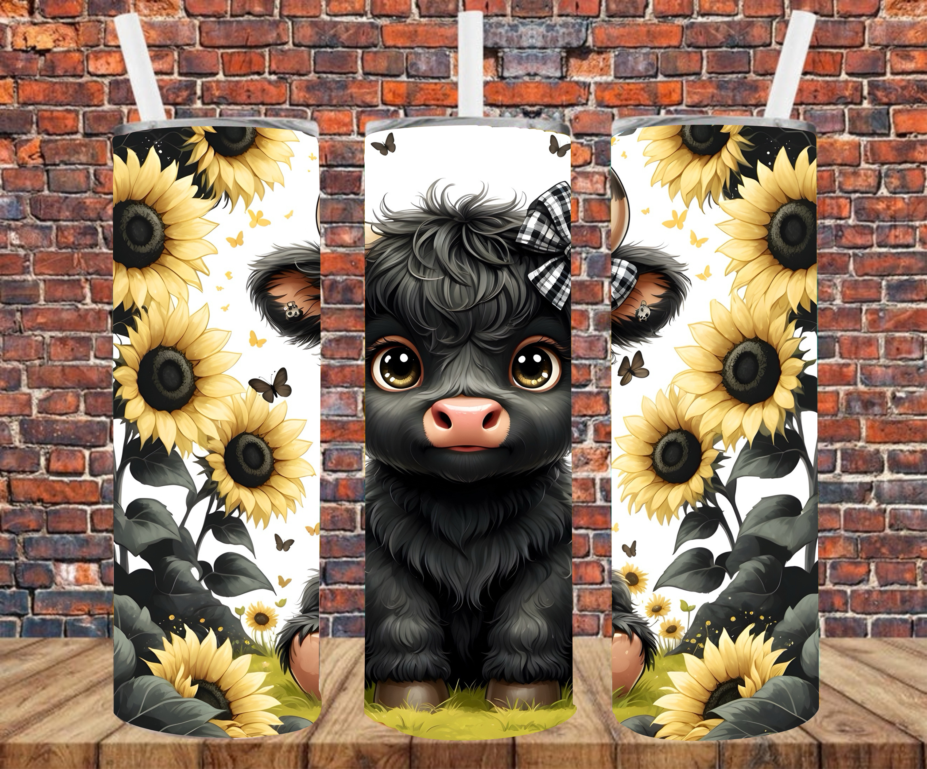Country Cow - Tumbler Wrap - Sublimation Transfers