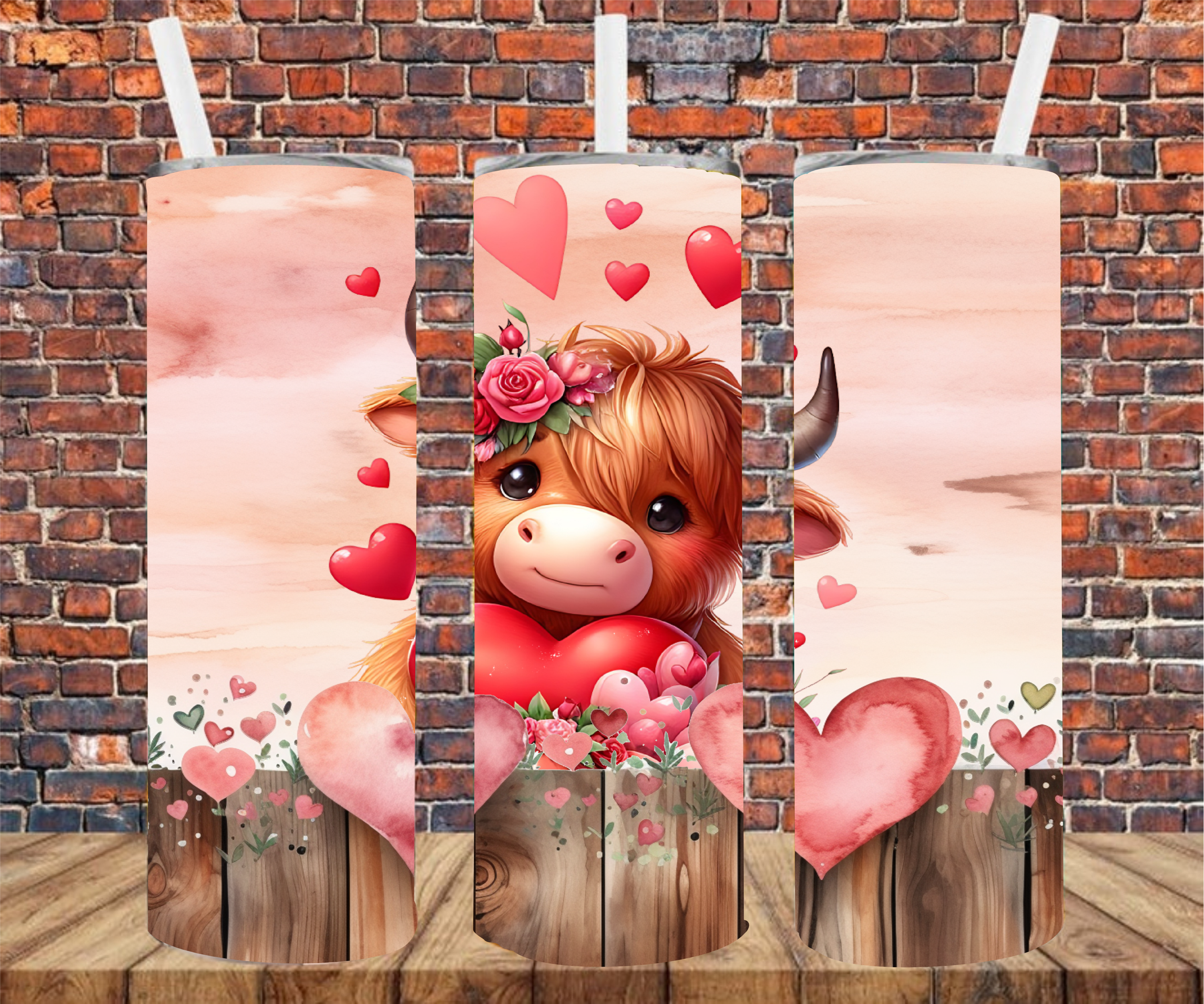 Country Cow - Tumbler Wrap - Sublimation Transfers