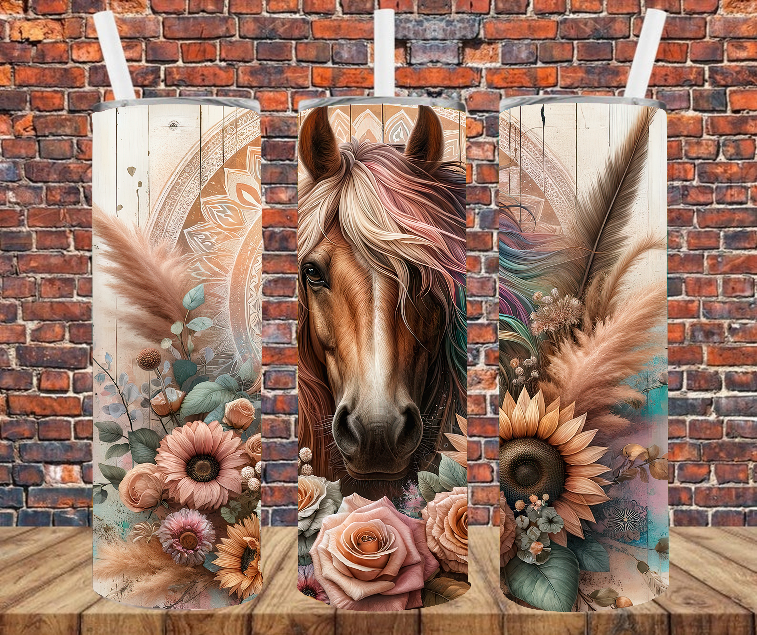 Country Horse - Tumbler Wrap - vinyl Transfers