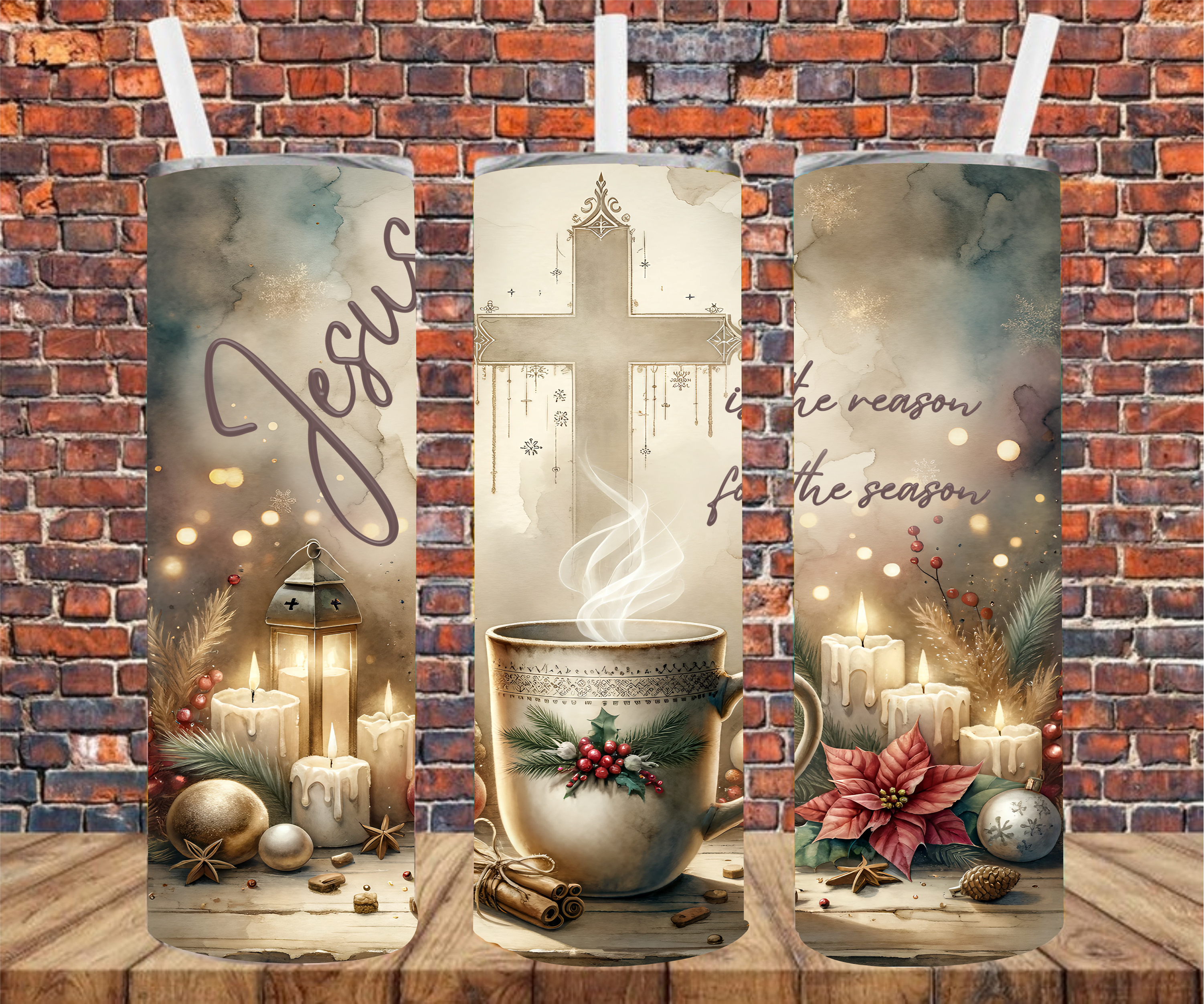 Jesus Is The Reason For The Season - Tumbler Wrap - Sublimation Transfers