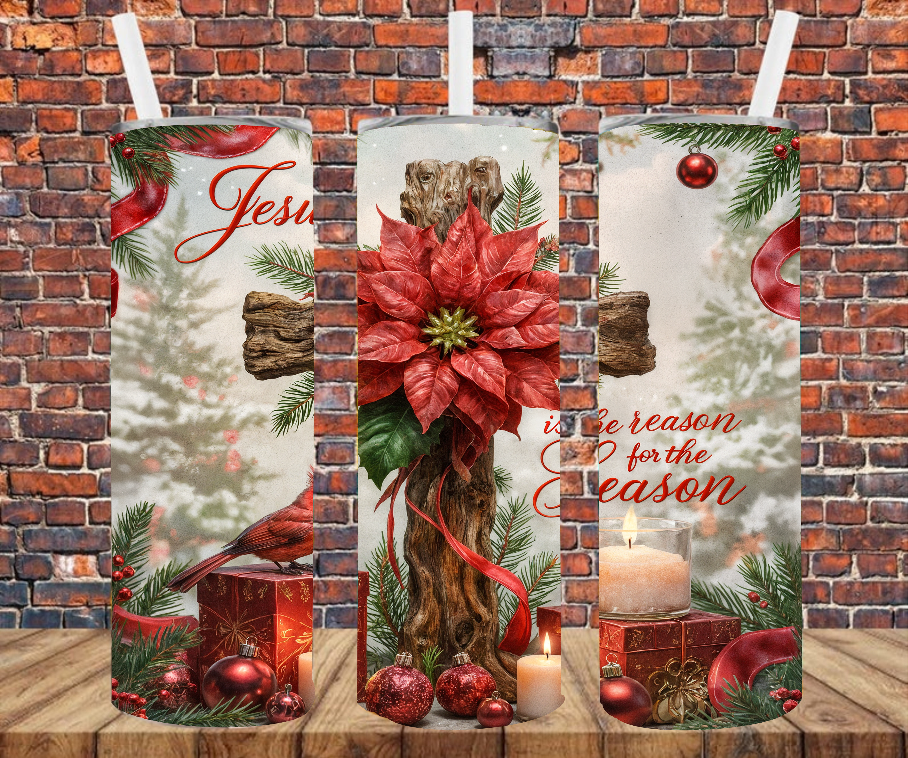 Jesus Is The Reason For The Season - Tumbler Wrap - Sublimation Transfers