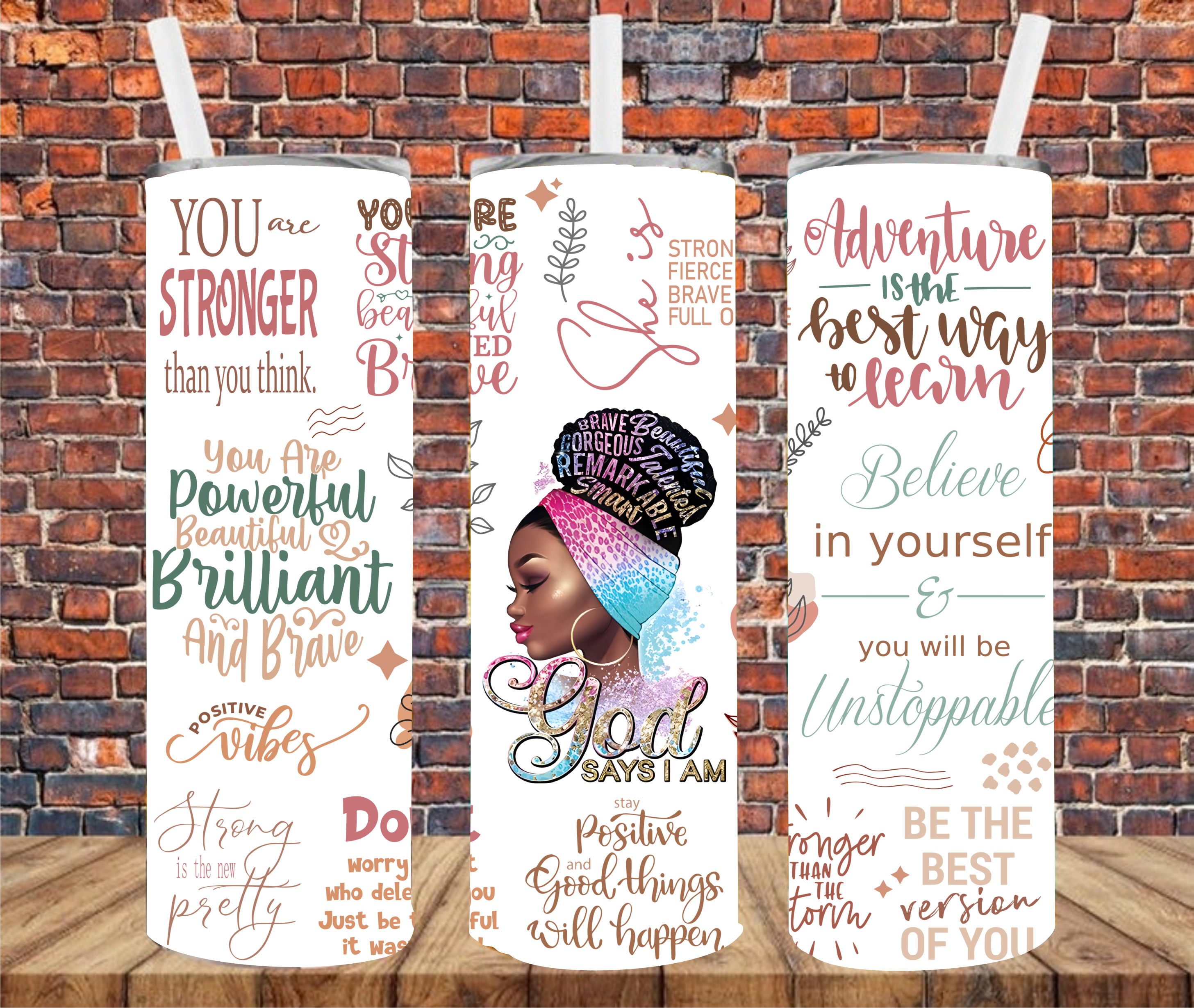 God Says I Am - Sublimation Tumbler Wrap