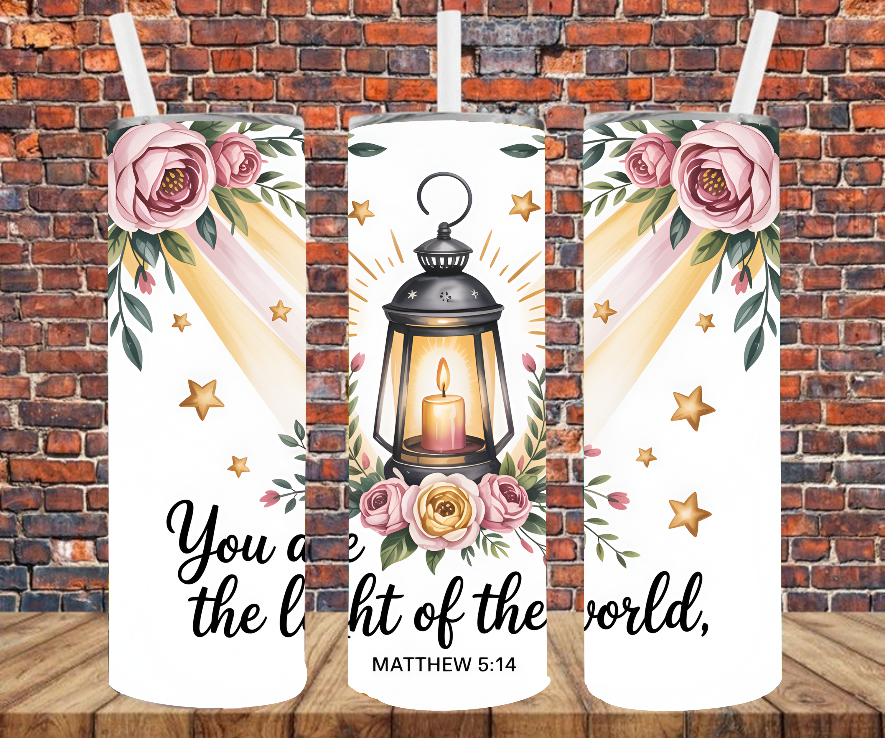 You Are The Light Of The World - Tumbler Wrap - Sublimation Transfers