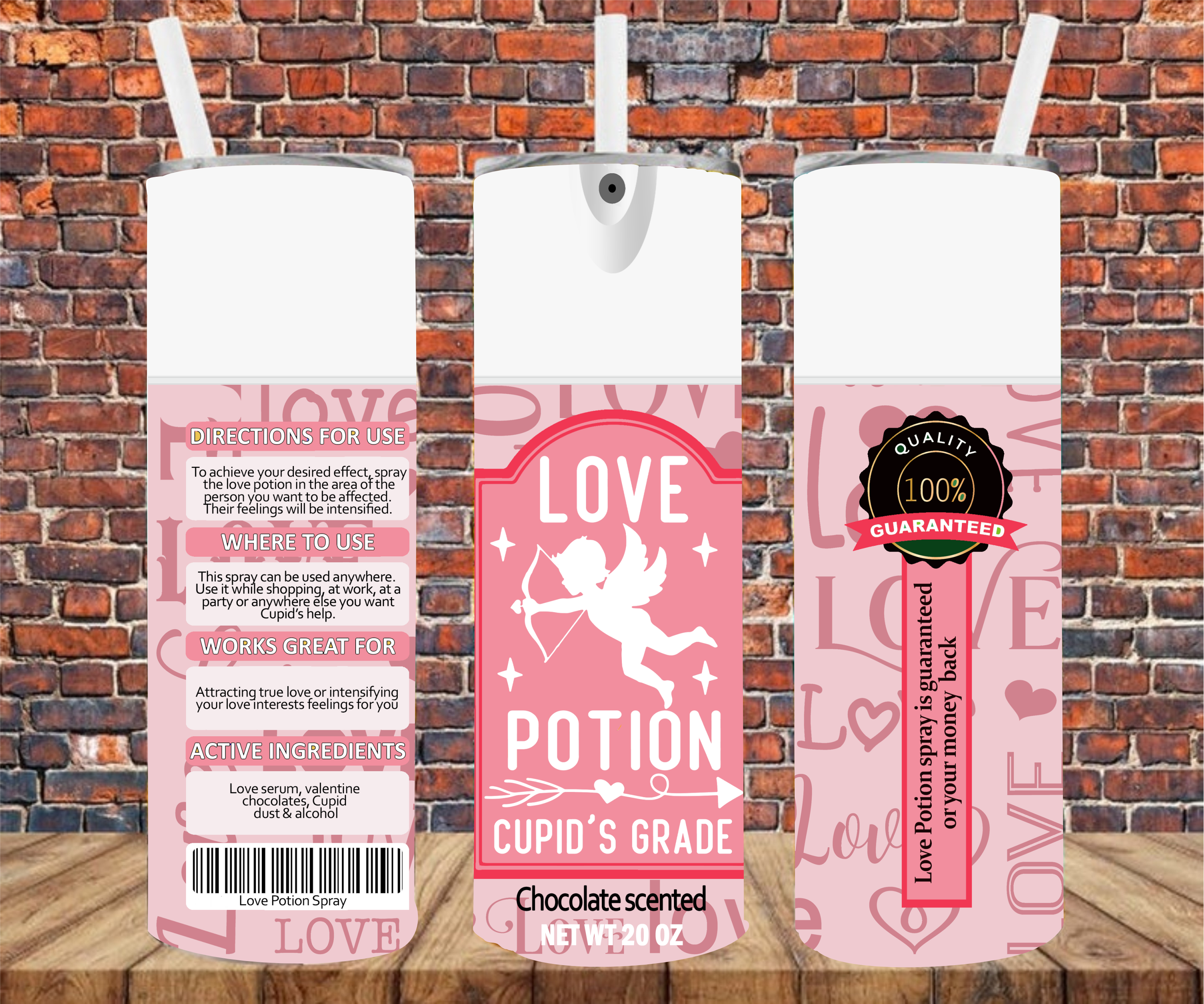 Love Potion Spray - Tumbler Wrap - Sublimation Transfers