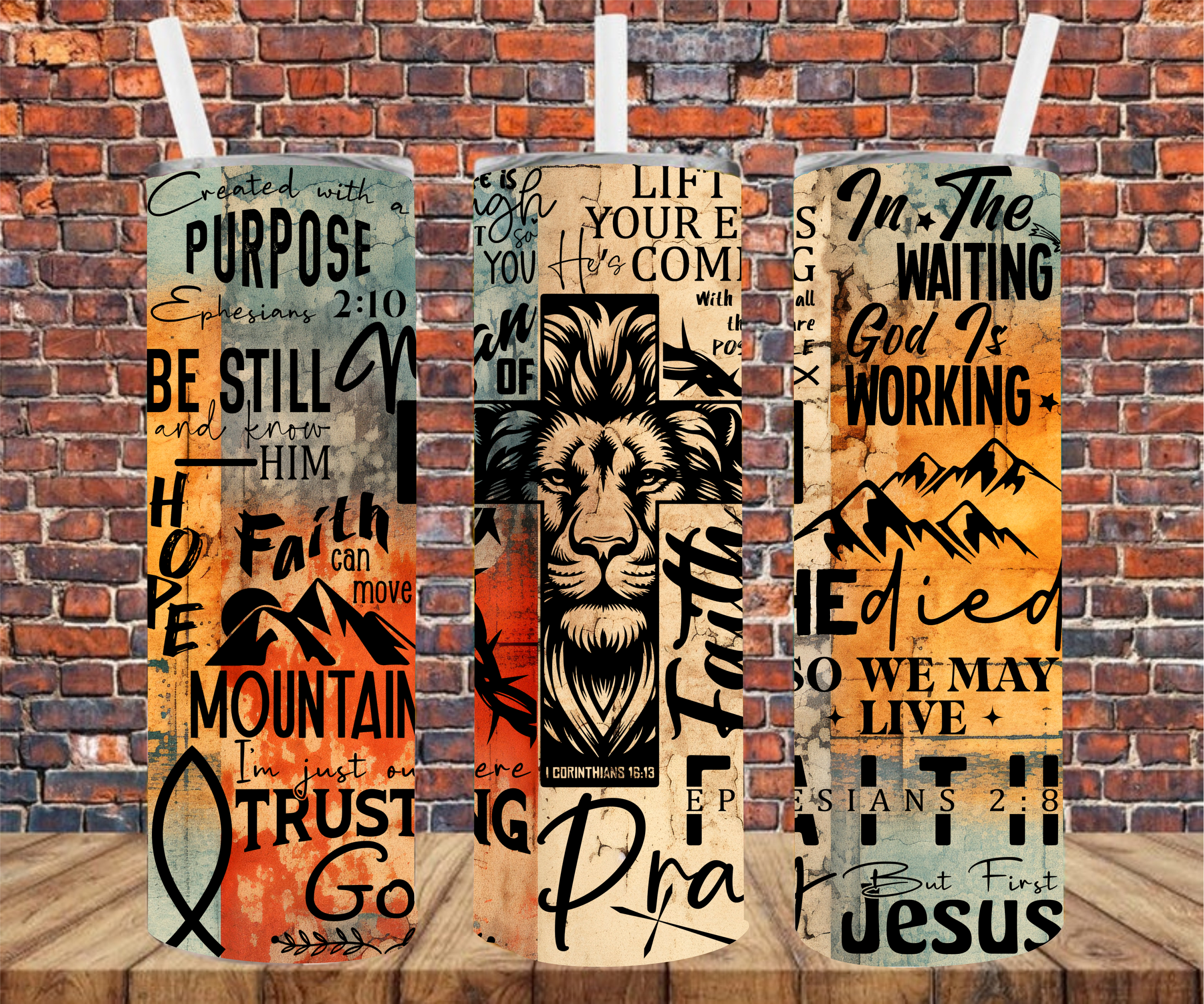 Man Of God - Tumbler Wrap - Sublimation Transfers