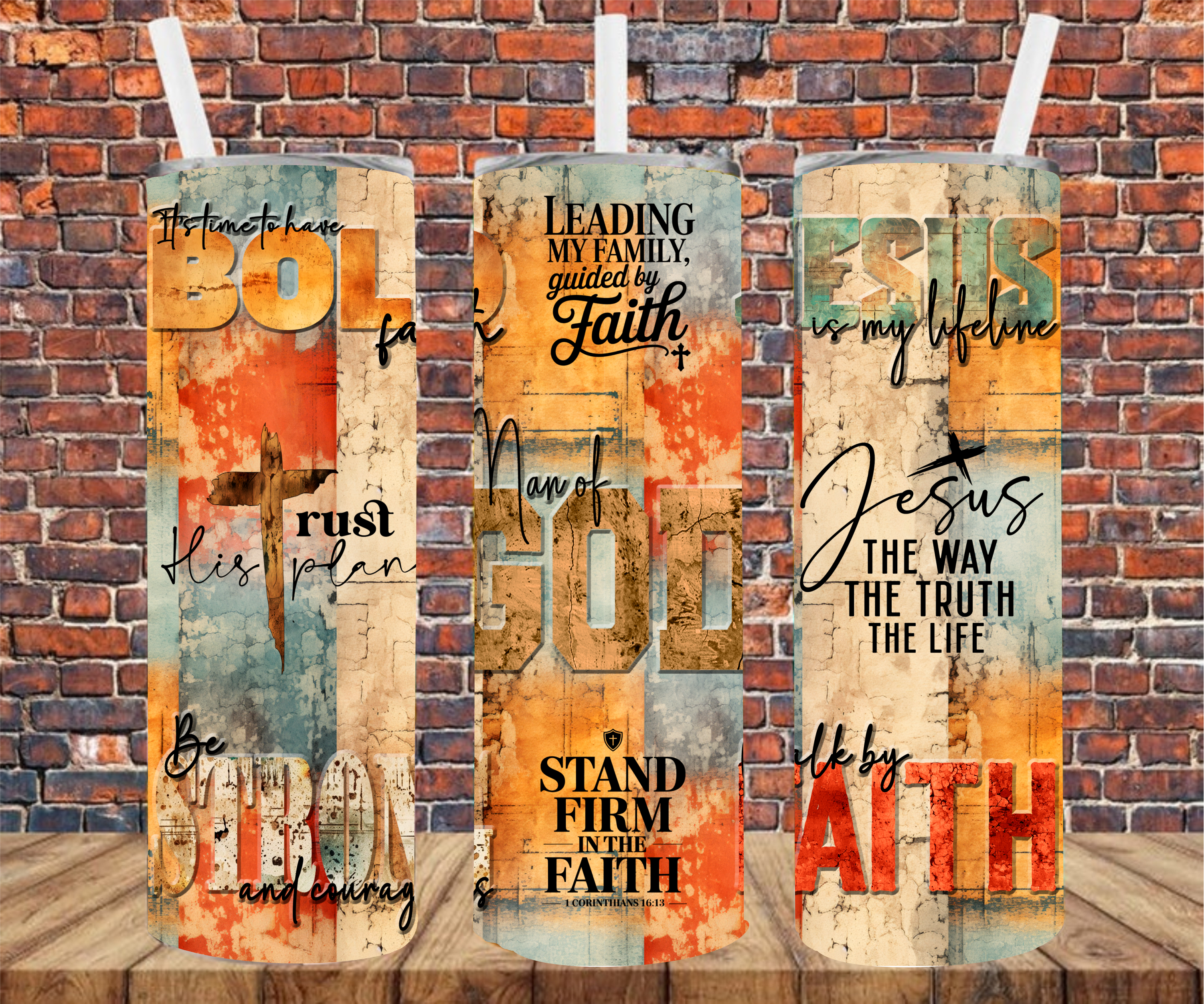 Man Of God - Tumbler Wrap - Sublimation Transfers