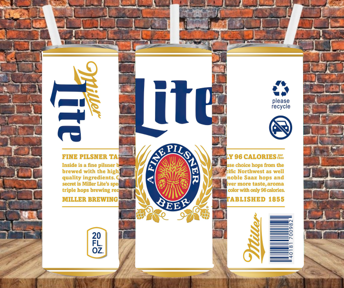 Adult Beverages- Tumbler Wrap Sublimation Transfers