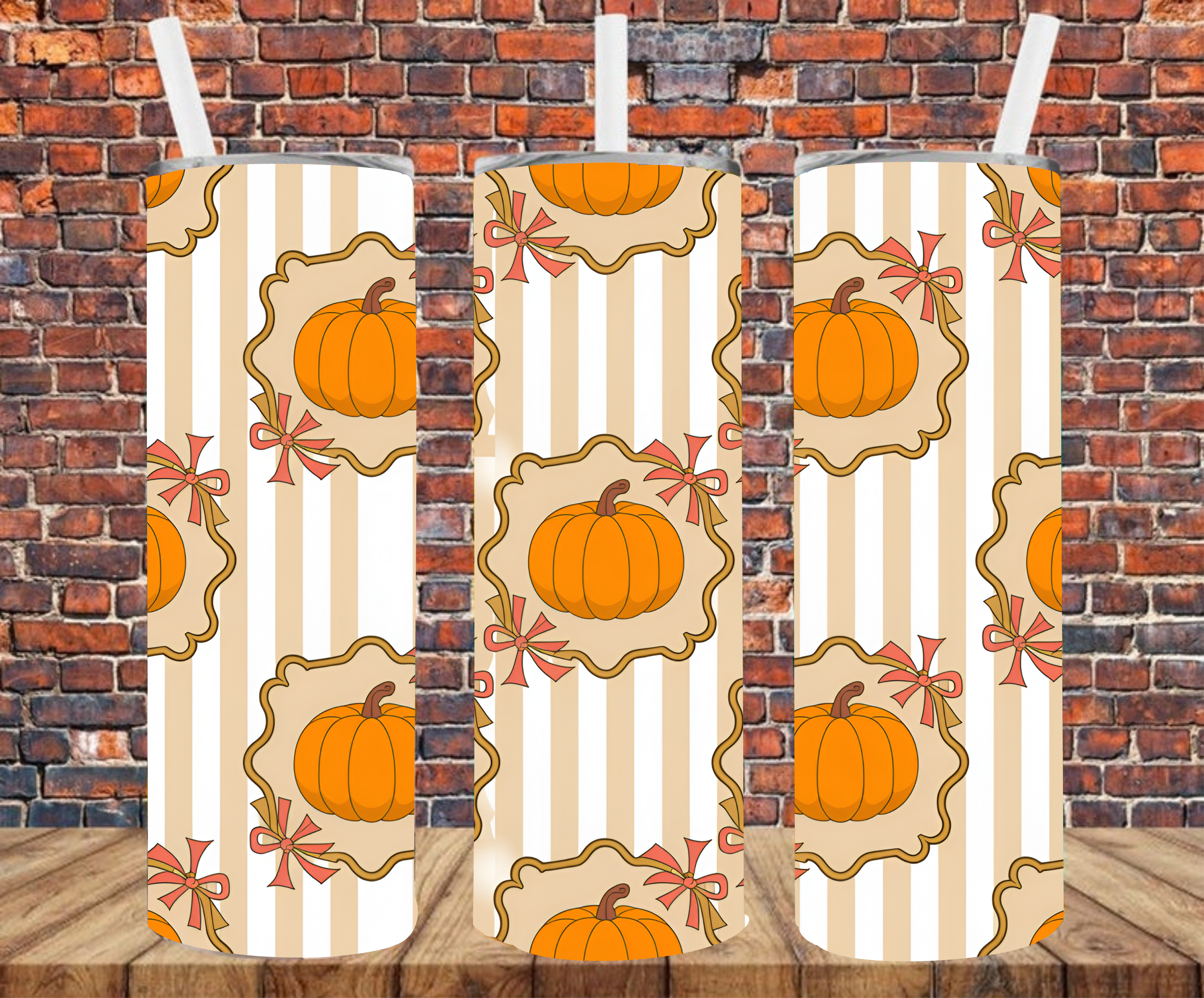 Autumn Pumpkins - Tumbler Wrap - Sublimation Transfers