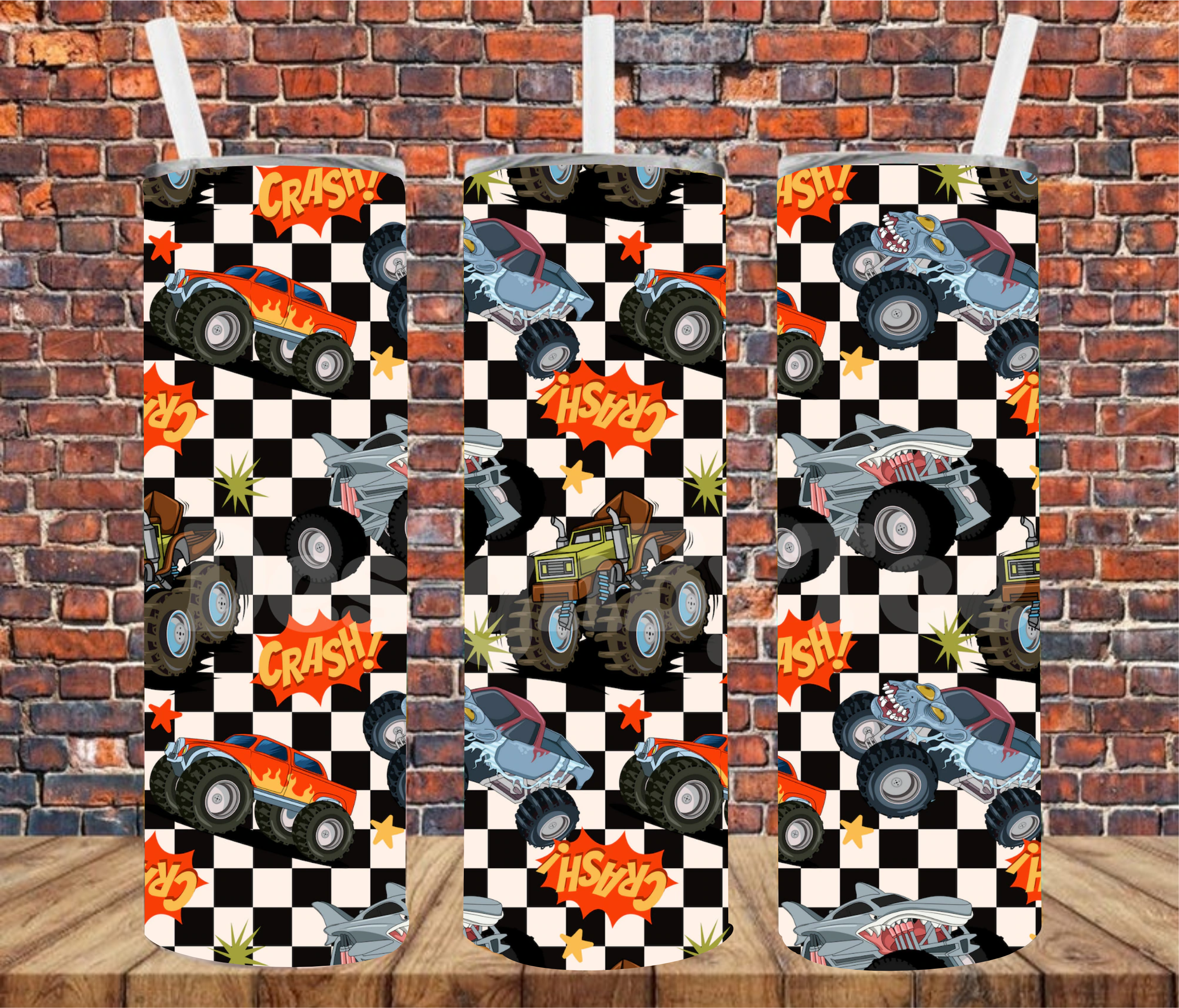 Monster Trucks - Lunch Tote - Sublimation Transfer