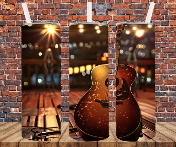 Acoustic Guitar - Sublimation Tumbler Wrap