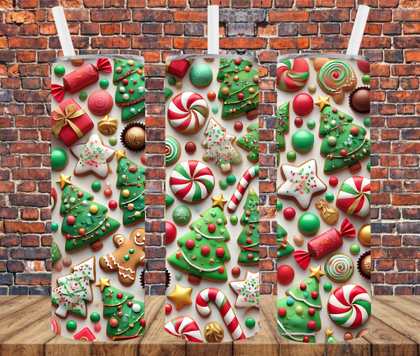 Christmas Cookies & Treats - Tumbler Wrap - Sublimation Transfers