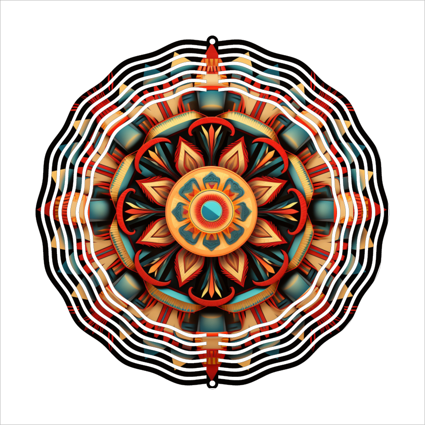 Aztec Color Scheme - Wind Spinner - Sublimation Transfers