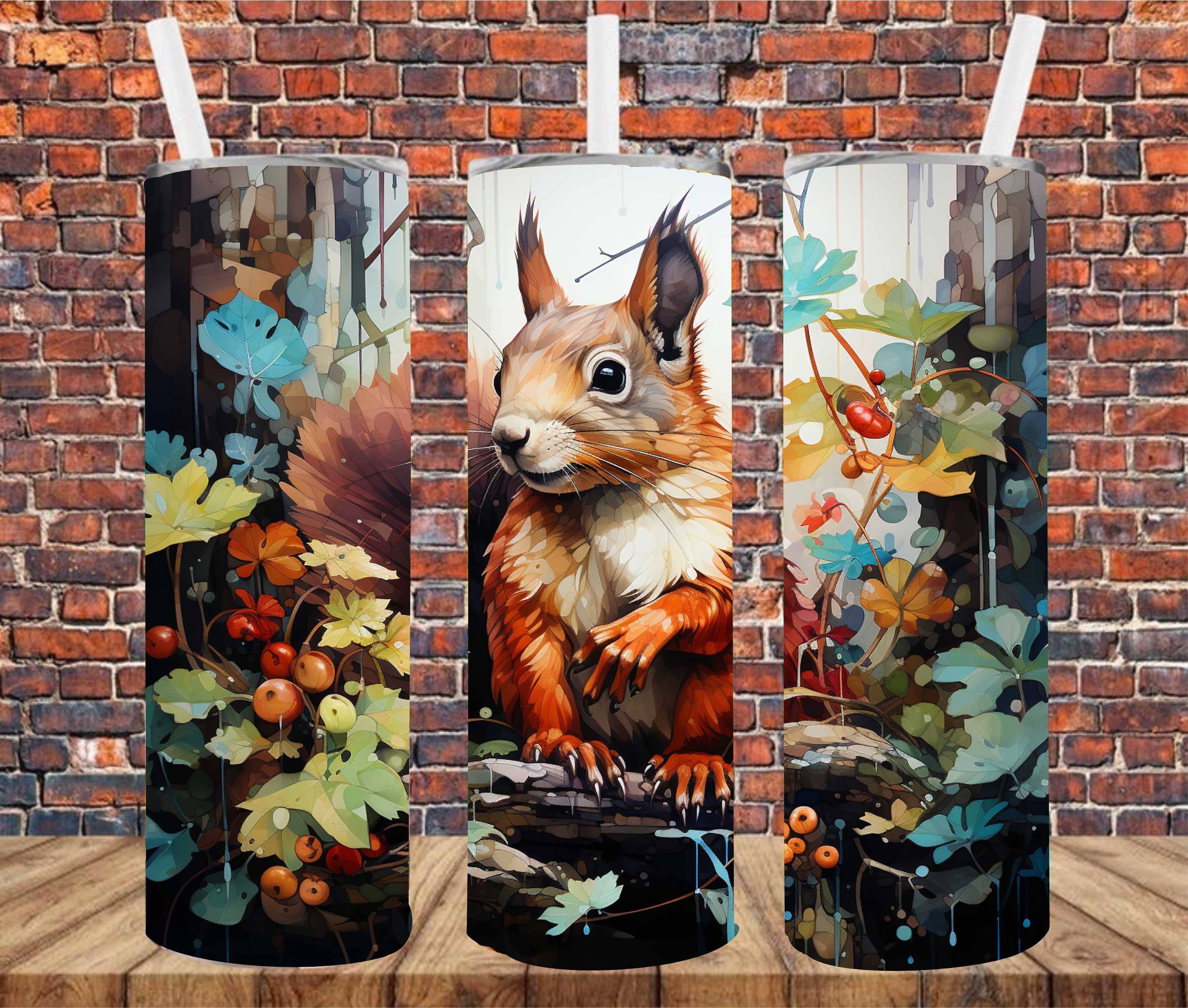 Squirrel - Sublimation Tumbler Wrap
