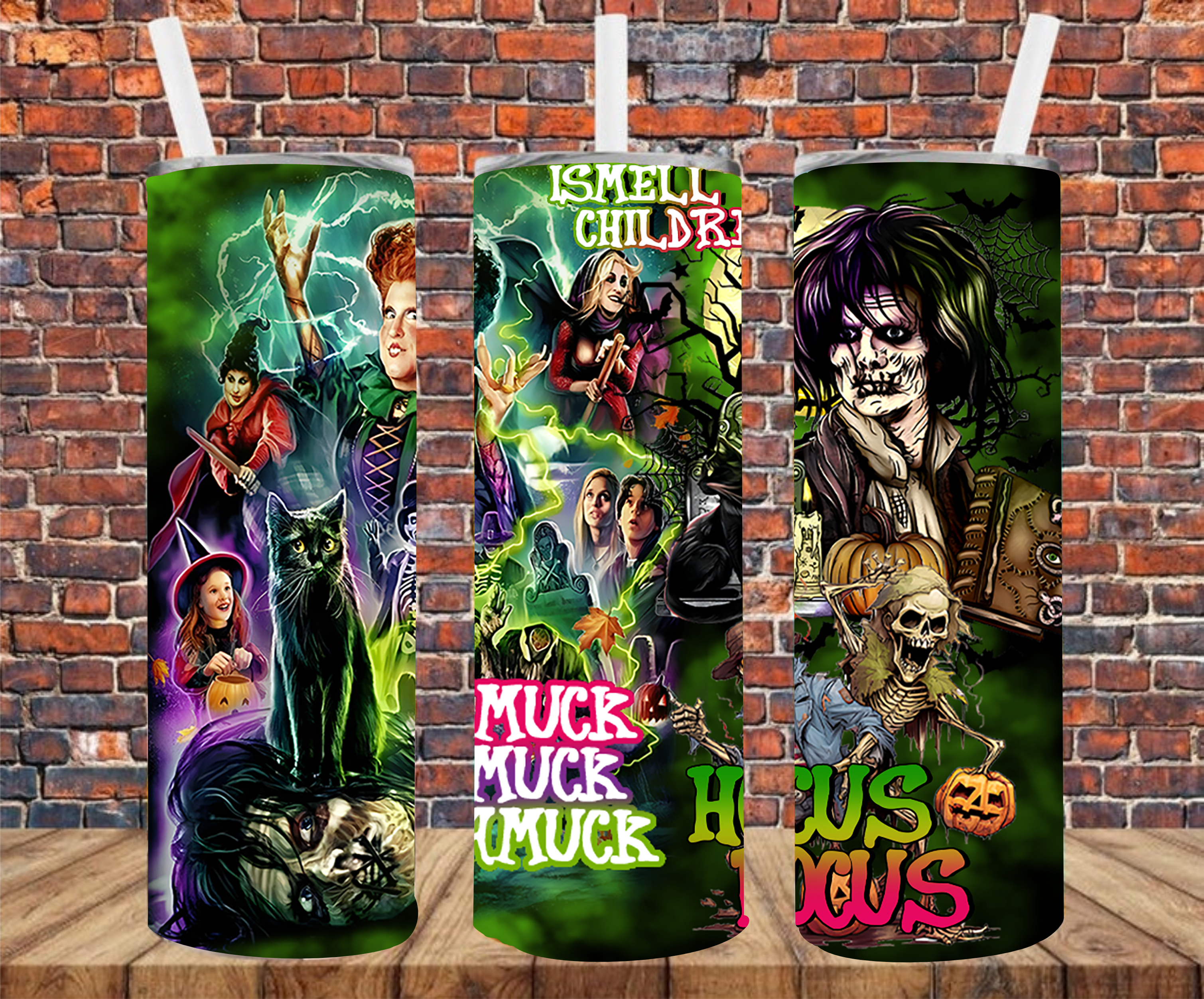 Halloween Scene - Tumbler Wrap - Sublimation Transfers