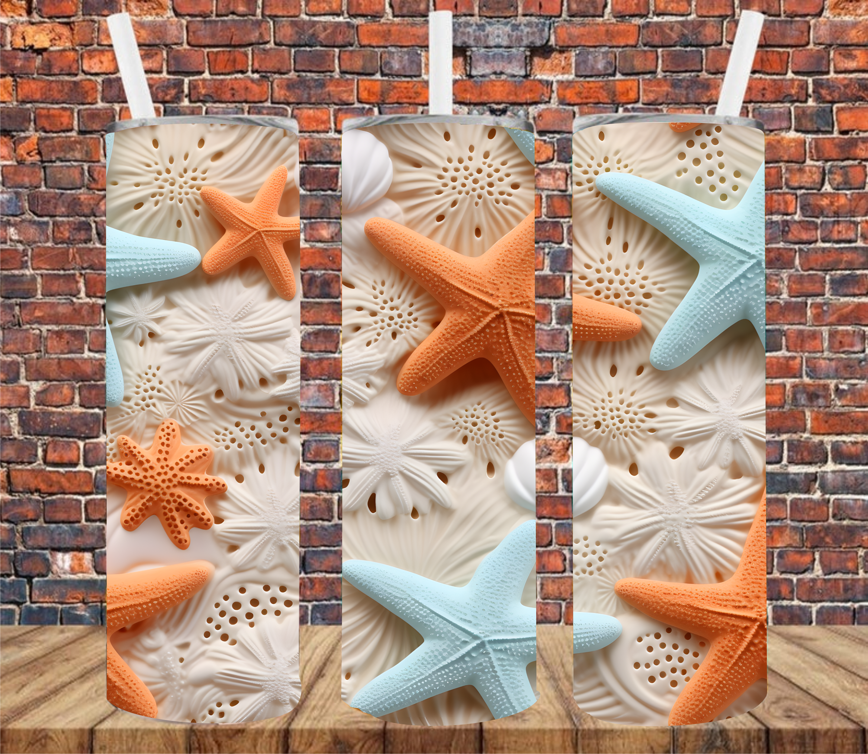 Starfish - Tumbler Wrap - Sublimation Transfer