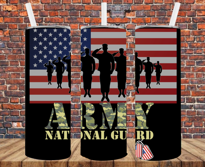 National Guard - Tumbler Wrap - Sublimation Transfers