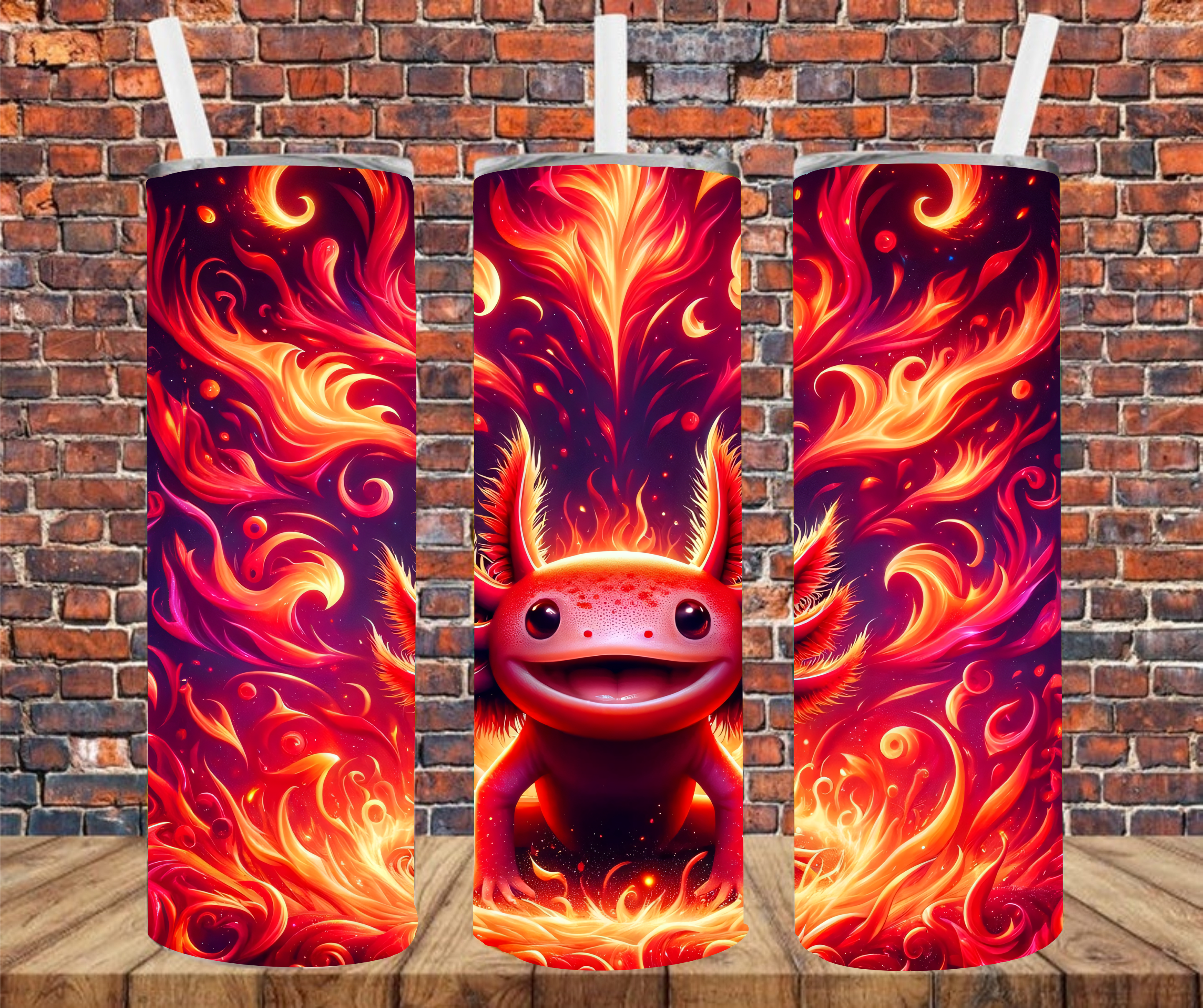 Axolot Creature - Tumbler Wrap - Sublimation Transfer