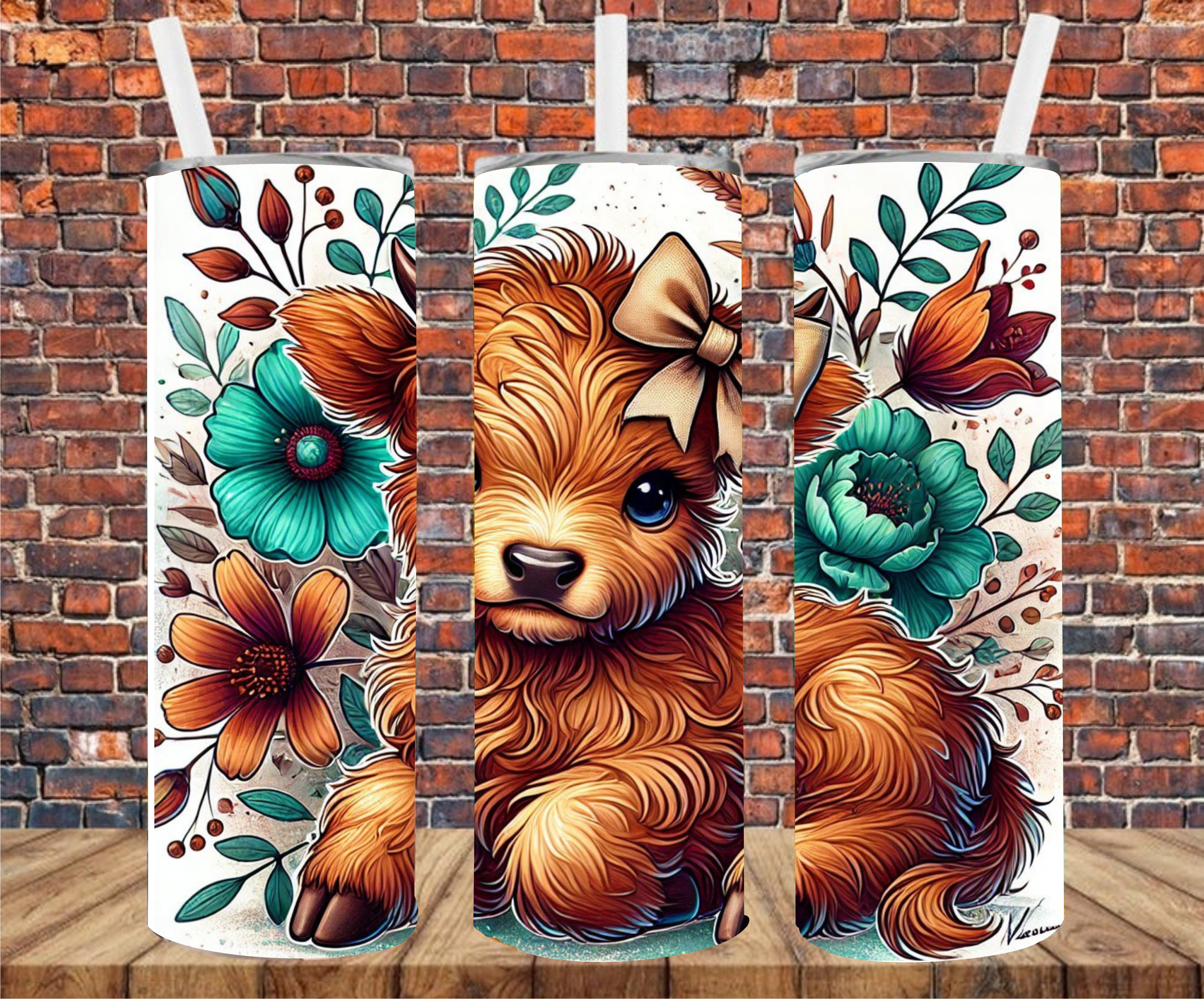 Adorable Cow - Sublimation Tumbler Wrap