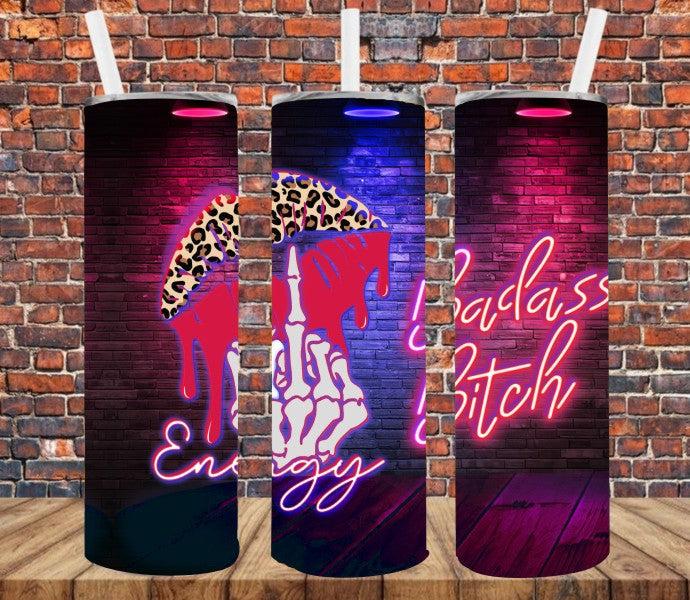 Badass B@tch Energy- Tumbler Wrap Sublimation Transfers