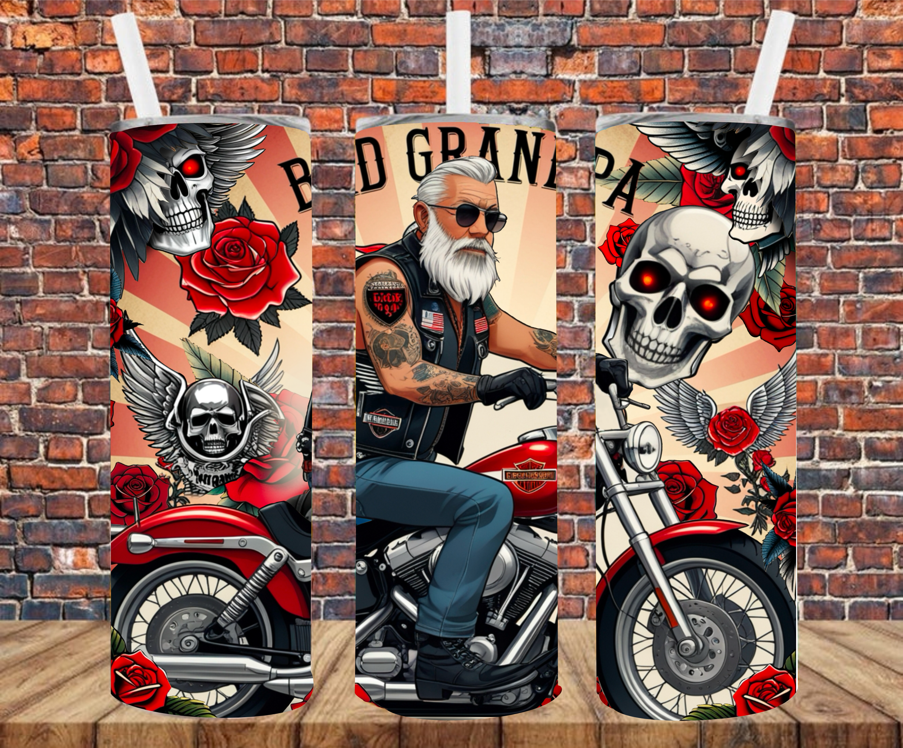Bad Grandpa - Tumbler Wrap - Sublimation Transfer
