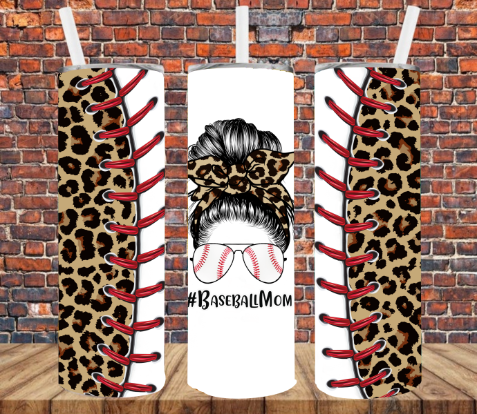 Baseball Mom- Tumbler Wrap Sublimation Transfers
